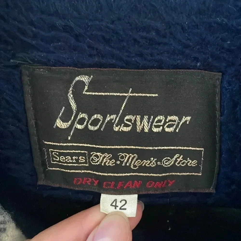 Vintage Sears Sportswear Wool Plaid Jacket Men’s 42 Button Front Outdoor Woodsy - Picture 2 of 15